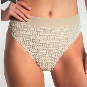 Ella Moss Crochet High Waist Bikini Bottom NWOT L